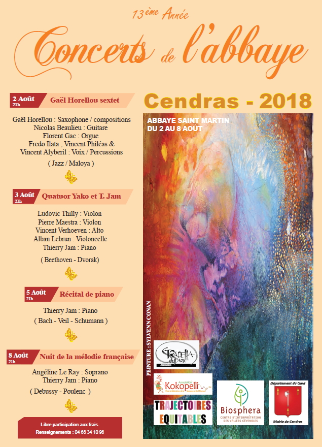 Nuit de la mélodie française à l’Abbaye de Cendras – août 2018