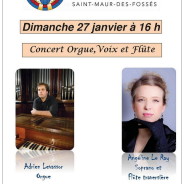 Concert orgue, voix et flûte – Paris – janvier 2019